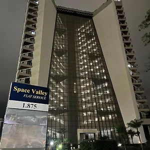 Flat Premium -acesso A Pe Ao Shopping Center Vale - Edificio Summit Brasil